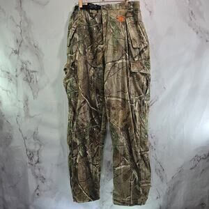 Onyx Camo Pants Mens XL AP HD Hunting Woodland Belted Arctic Shield Zip Off